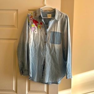 Maeve button up shirt size large great condition